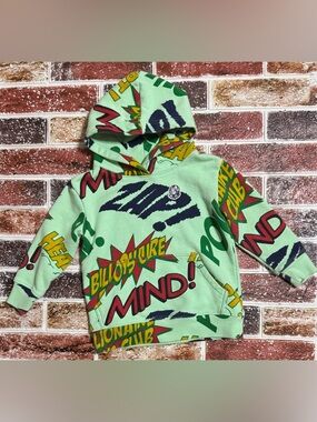 Billionaire Boys Club AOP comic graffiti style hoodie 2t toddler sweatshirt